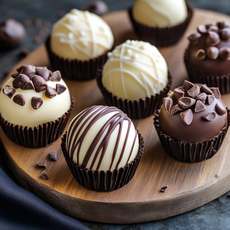 delicious chocolate wedding favors on a lazy susan
